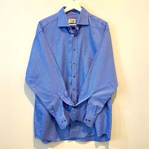 Stenstroms Classic Two-Fold Men’s 100% Cotton Blue Button Down 16.5 / 42